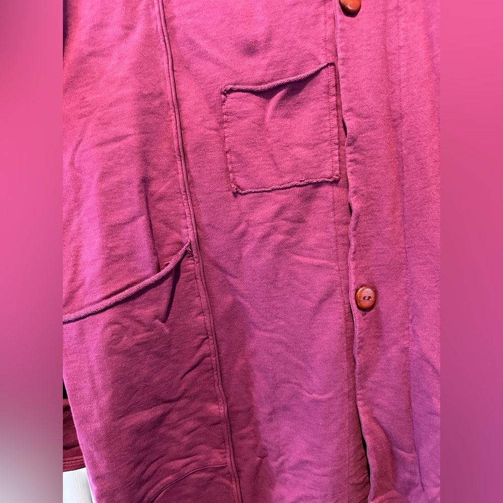 Blue Fish Opera Coat in Tyrian - Picture 6 of 7
